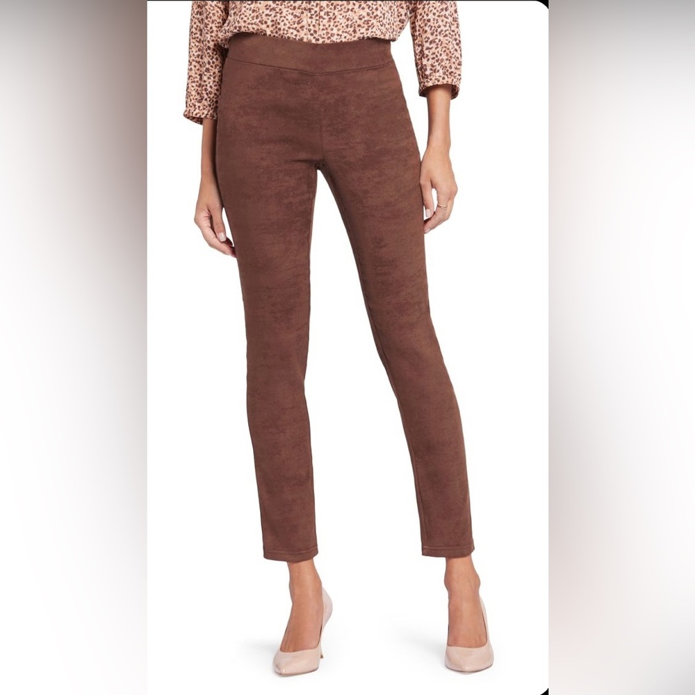 Ivanka Trump Brown Suede Jeggings